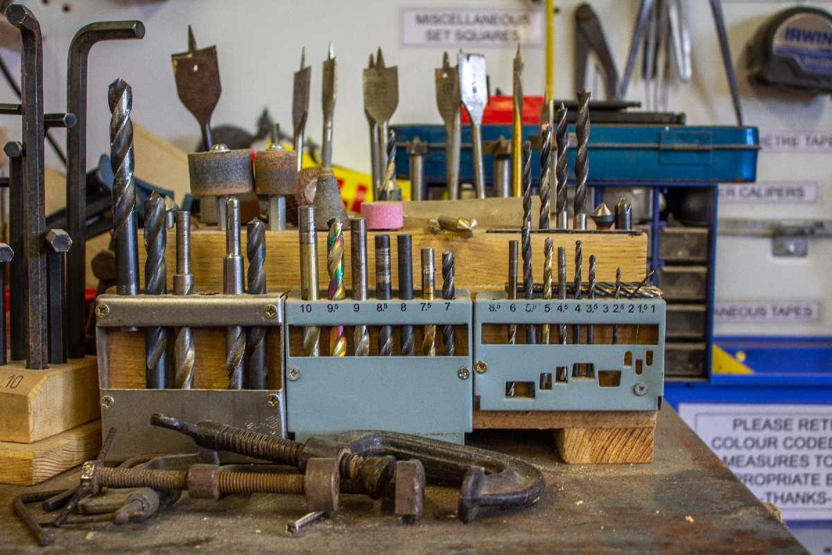 Tools in Moseley and Kings Heath Shed.